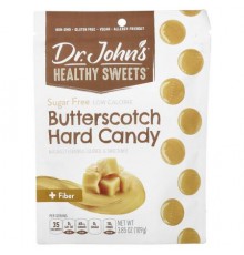 Dr. John's Healthy Sweets, Butterscotch Hard Candy, + Fiber, Sugar Free, 3.85 oz (109 g)