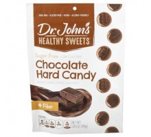 Dr. John's Healthy Sweets, Chocolate Hard Candy, + Fiber, Sugar Free, 3.85 oz (109 g)