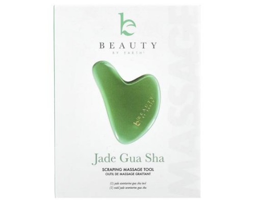 Beauty By Earth, Jade Gua Sha, Scraping Massage Tool, 1 Tool Beauty By Earth, Jade Gua Sha, Scraping Massage Tool, 1 Tool