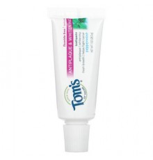 Tom's of Maine, Antiplaque & Whitening Toothpaste, Fluoride-Free, Peppermint, 1 oz (28.3 g)