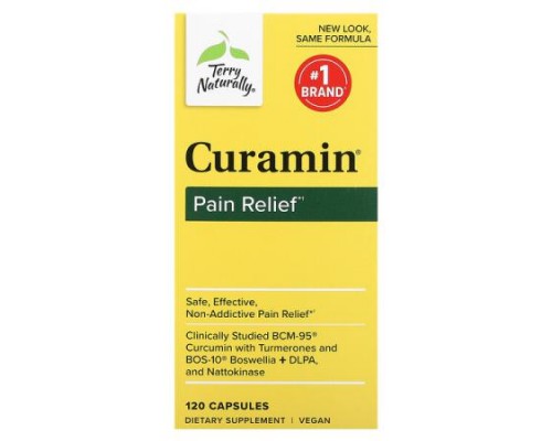 Terry Naturally, Curamin, Pain Relief, 120 Capsules