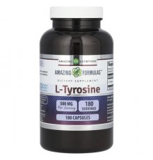 Amazing Nutrition, Amazing Fomulas, L-Tyrosine, 500 mg, 180 Capsules