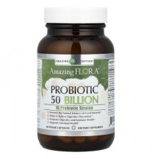 Amazing Nutrition, Amazing Flora™, Probiotic, 50 Billion, 60 Veggie Capsules