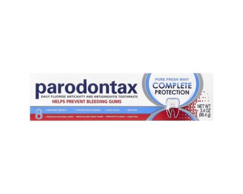 Parodontax, Daily Fluoride Anticavity And Antigingivitis Toothpaste, Complete Protection, Pure Fresh Mint, 3.4 oz (96.4 g) Parodontax, Daily Fluoride Anticavity And Antigingivitis Toothpaste, Complete Protection, Pure Fresh Mint, 3.4 oz (96.4 g)