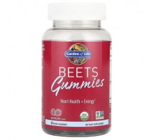 Garden of Life, Beets Gummies, Raspberry, 60 Fruit Gummies