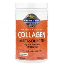 Garden of Life, Wild Caught & Grass Fed Collagen, Multi-Sourced, Unflavored, 9.52 oz (270 g)