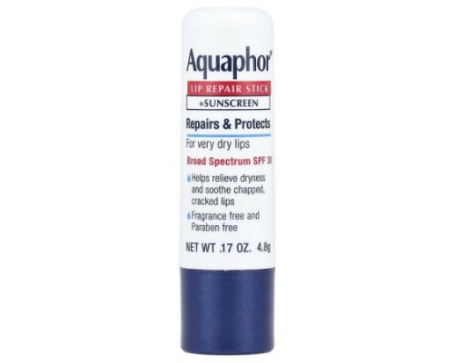 Aquaphor, Lip Repair Stick + Sunscreen, SPF 30, Fragrance Free, 0.17 oz (4.8 g) Aquaphor, Lip Repair Stick + Sunscreen, SPF 30, Fragrance Free, 0.17 oz (4.8 g)