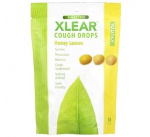 Xlear, Cough Drops with Xylitol, Honey Lemon, 30 Drops
