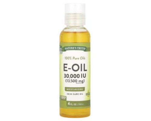 Nature's Truth, E-Oil, Lemon, 30,000 IU (13,500 mg), 4 fl oz (118 ml)