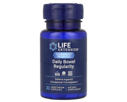 Life Extension, Florassist® Probiotic, Daily Bowel Regularity, 30 Vegetarian Capsules (57.5 mg per Capsule) Life Extension, Florassist® Probiotic, Daily Bowel Regularity, 30 Vegetarian Capsules (57.5 mg per Capsule)