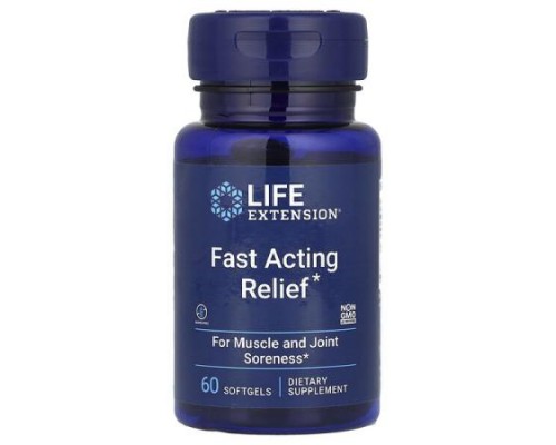 Life Extension, Fast Acting Relief, 60 Softgels