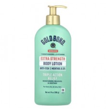 Gold Bond, Medicated Body Lotion, Triple Action Relief, Extra Strength, 14 oz (396 g)