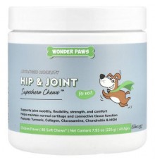 Wonder Paws, Advanced Mobility, Hip & Joint, Superhero Chews™ for Dogs, All Ages, Chicken , 90 Soft Chews, 7.93 oz (225 g)