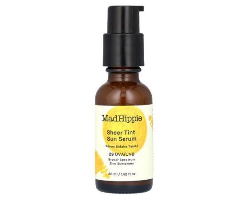Mad Hippie, Sheer Tint Sun Serum, SPF 29, Light/Medium, 1.02 fl oz (30 ml) Mad Hippie, Sheer Tint Sun Serum, SPF 29, Light/Medium, 1.02 fl oz (30 ml)