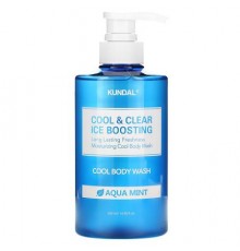 Kundal, Cool & Clear Ice Boosting, Cool Body Wash, Aqua Mint, 16.9 fl oz (500 ml)