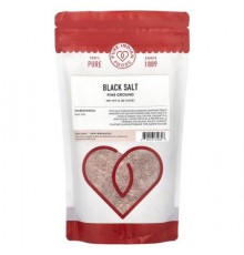 Pure Indian Foods, Black Salt, Fine Ground, 16 oz (454 g)