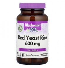 Bluebonnet Nutrition, Red Yeast Rice, 600 mg, 120 Vegetable Capsules