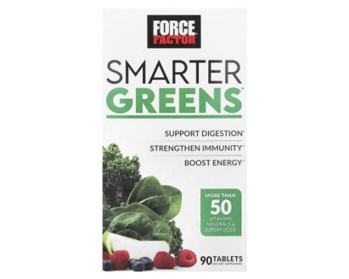 Force Factor, Smarter Greens®, 90 Tablets
