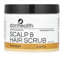 Zion Health, Scalp & Hair Scrub with Biotin, Kumquat, 4 oz (113 g)