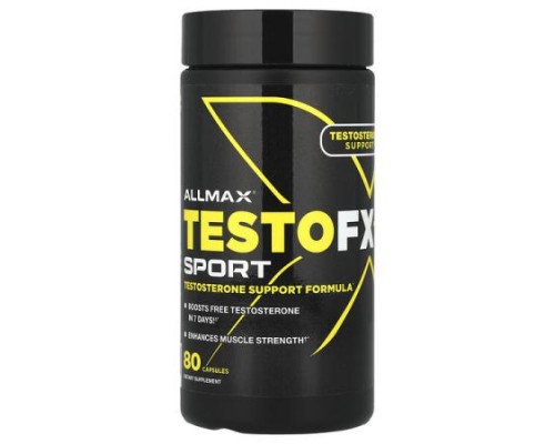 ALLMAX, TestoFX Sport, Testosterone Support Formula, 80 Capsules ALLMAX, TestoFX Sport, Testosterone Support Formula, 80 Capsules