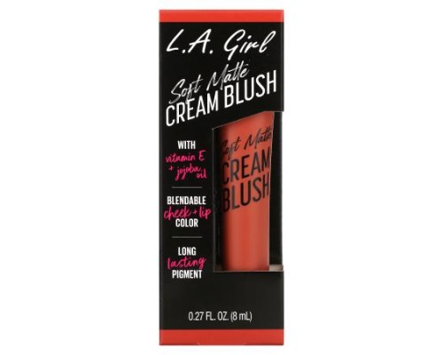 L.A. Girl, Soft Matte Cream Blush, GBL445 Hot Shot, 0.27 fl oz (8 ml) (Discontinued Item) L.A. Girl, Soft Matte Cream Blush, GBL445 Hot Shot, 0.27 fl oz (8 ml) (Discontinued Item)