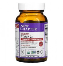 New Chapter, Fermented Vitamin D3, 2,000 IU, 90 Vegetarian Tablets