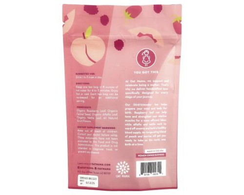 Oat Mama, Labor Prep Tea, Peach Berry, Caffeine Free, 14 Tea Bags, 32 g Oat Mama, Labor Prep Tea, Peach Berry, Caffeine Free, 14 Tea Bags, 32 g