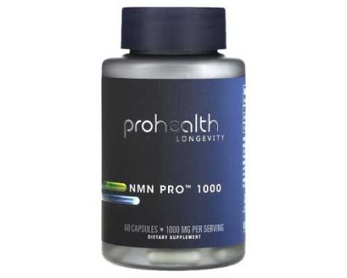 ProHealth Longevity, NMN Pro 1000, 60 Capsules (500 mg per Capsule)