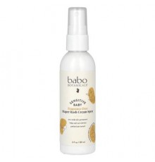 Babo Botanicals, Sensitive Baby, Diaper Rash Cream Spray, Fragrance Free, 3 fl oz (89 ml)