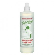 Rebel Green, Super Deluxe Dish Soap, Unscented, 16 fl oz (473 ml)