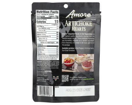 Amore, Artichoke Hearts, Herb Infused, 4.4 oz (125 g) Amore, Artichoke Hearts, Herb Infused, 4.4 oz (125 g)