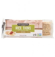 Sesmark, Rice Thins, Rice Snack Crackers, Sesame, 4.25 oz (120 g)