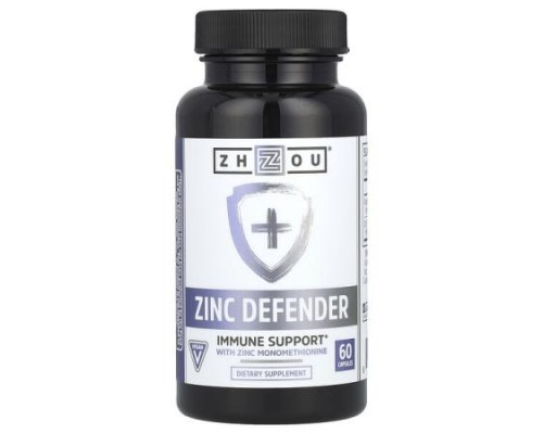 Zhou Nutrition, Zinc Defender, 60 Capsules