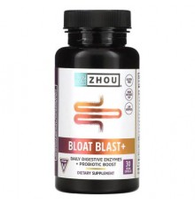 Zhou Nutrition, Bloat Blast+, 30 Vegan Capsules