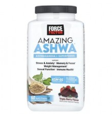 Force Factor, Amazing Ashwa®, Triple Berry, 60 Soft Chews