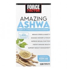 Force Factor, Amazing Ashwa®, 120 Tablets