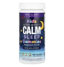 Natural Vitality, CALM®, Kids Sleep Gummies With Melatonin, Nighttime Berry, 120 Gummies