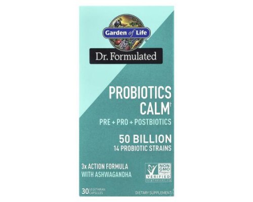 Garden of Life, Probiotics Calm, 50 Billion, 30 Vegetarian Capsules