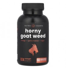 NutraChamps, Horny Goat Weed, 60 Vegan Capsules