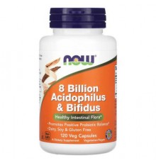 NOW Foods, 8 Billion Acidophilus & Bifidus, 120 Veg Capsules