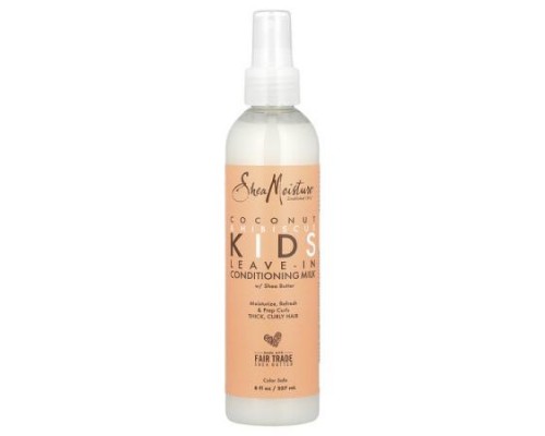SheaMoisture, Kids, Leave-In Conditioning Milk with Shea Butter, Thick, Curly Hair, Coconut & Hibiscus, 8 fl oz (237 ml) SheaMoisture, Kids, Leave-In Conditioning Milk with Shea Butter, Thick, Curly Hair, Coconut & Hibiscus, 8 fl oz (237 ml)