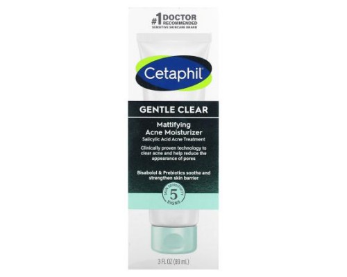 Cetaphil, Gentle Clear, Mattifying Acne Moisturizer , 3 fl oz (89 ml) Cetaphil, Gentle Clear, Mattifying Acne Moisturizer , 3 fl oz (89 ml)