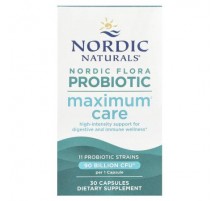 Nordic Naturals, Nordic Flora Probiotic, Maximum Care, 90 Billion CFU, 30 Capsules