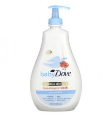 Dove, Baby, Sensitive Skin Care, Hypoallergenic Wash, Rich Moisture, 20 fl oz (591 ml)