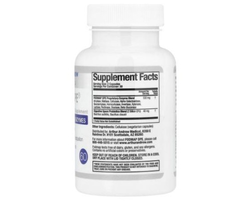Arthur Andrew Medical, FODMAP DPE®, 60 Capsules