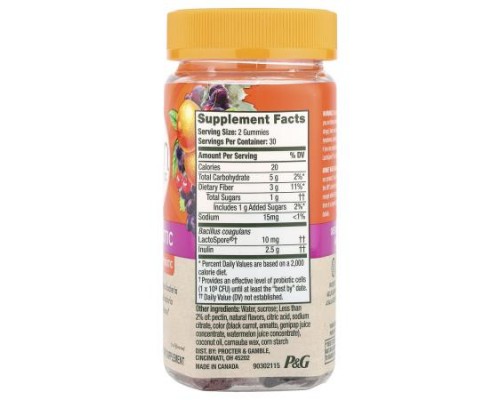 Align Probiotics, Dualbiotic, Prebiotic + Probiotic, Fruit, 60 Gummies Align Probiotics, Dualbiotic, Prebiotic + Probiotic, Fruit, 60 Gummies