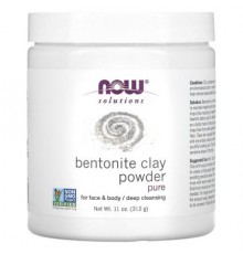 NOW Foods, Solutions, Bentonite Clay Powder, Pure, 11 oz (312 g)