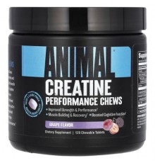 Animal, Creatine Performance Chews, Grape, 120 Chewable Tablets
