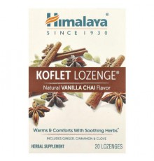 Himalaya, Koflet Lozenge®, Natural Vanilla Chai, 20 Lozenges