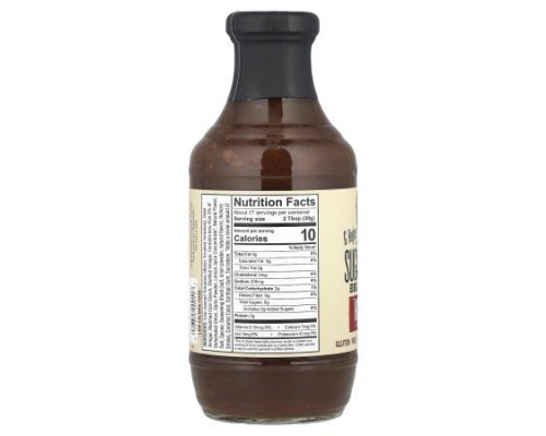 G Hughes, Sugar Free BBQ Sauce, Hickory, 18 oz (510 g)